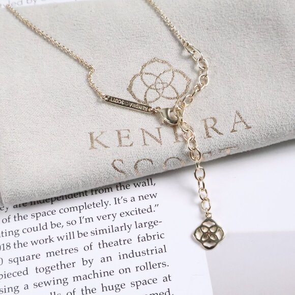 Kendra Scott Ari Heart Gold Turquoise Necklace - Picture 3 of 3